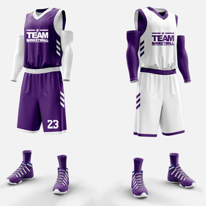 Conjunto de Uniforme de Baloncesto Profesional, Jersey y Pantalones Cortos Personalizados para Equipo, Ropa Deportiva Atlética, Kit de Baloncesto que Absorbe la Humedad - Product Image 2