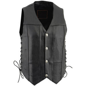 Gilet en cuir véritable pour homme, décontracté, pour l'hiver, vêtements d'extérieur, qualité supérieure, tendance, respirant - Product Image 6
