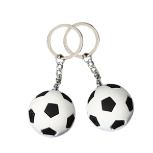 พวงกุญแจฟุตบอลพีวีซียางนิ่มพวงกุญแจฟุตบอลกำหนดเอง3D ผู้ผลิต - Product Image 5