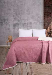 ผ้าคลุมเตียงเนื้อนุ่มพิเศษ 100% ผ้ามัสลินทอ 4 ฤดู น้ำหนักเบา 7 ชั้น ผ้าก๊อซ ได้รับการรับรองมาตรฐาน Oeko-Tex เป็นมิตรกับสิ่งแวดล้อม ซักเครื่องได้ - Product Image 3