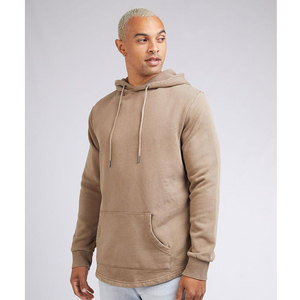 Wholesale Men's Curved Hem <b>Longline</b> Gym 100% Cotton Bodybuilding <b>Hoodie</b> Custom Logo OEM Fitness - Product Image 3