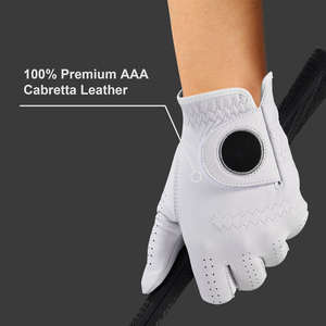 Gants de golf en peau de mouton durables et confortables, pour hommes et femmes, gants de performance sportive super doux, adhérence parfaite, logo personnalisé - Product Image 2