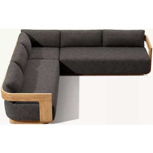 Scandinavian ไม้สักชุดที่นั่งกลางแจ้งสวนโซฟาและเก้าอี้เลานจ์สำหรับพื้นที่กลางแจ้งพรีเมี่ยม - Product Image 4