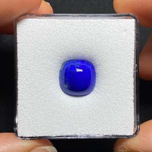 Natürlicher Facettierter Grün-Blauer Lapislazuli Loser Edelstein Trapezförmig Kalibriert Lichteffekt Maßgefertigte Größe - Product Image 4
