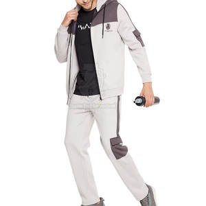 Conjunto Deportivo de Invierno para Hombre, Personalizado por el Fabricante, con Cierre Completo, Ligero, Transpirable, de Forro Polar, con Mangas Largas y Bolsillos Laterales - Product Image 4