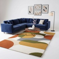 Tapis tufté à la main pour tapis de salon tapis traditionnel Design moderne coupe Pile zone abstraite personnalisation couleur et taille