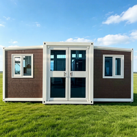 Maison conteneur préfabriquée moderne, portable, extensible et respirante, tout-en-un, pour bureau, entrepôt ou bâtiment commercial