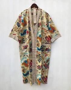Kimono de Algodón con Estampado Floral para Mujer, Estilo Bohemio, Vestido de Novia, Venta al por Mayor al Mejor Precio - Product Image 5