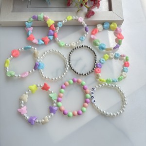 <span class=keywords><strong>Bracelet</strong></span> en résine en forme de boule pour enfants PFT, cadeau pour filles, design floral - Product Image 1