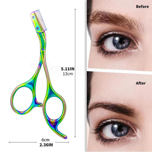 Eyelash <b>Scissors</b> With Comb Feature For <b>Makeup</b> Kits And Beauty Salons With OEM Options - Product Image 6