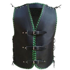 Chaleco de cuero de motocicleta de la mejor calidad para hombres Todos los tamaños y colores disponibles Transpirable Profesional Motocicleta Cuero genuino Ve - Product Image 6