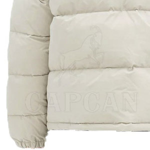 Customizable Solid Color Men's Hooded <b>Long</b> Sleeve Stand Collar <b>Waterproof</b> 100% Polyester <b>Jacket</b> for Winter Available All Sizes - Product Image 5