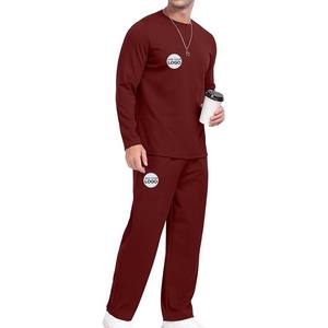 Conjunto de chándal de 2 piezas para hombre, sudadera informal con cuello redondo, pantalones de chándal, conjunto de chándal - Product Image 4