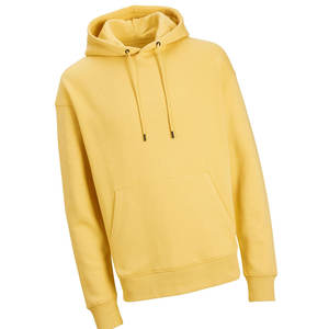 เสื้อฮู้ดสีเหลืองแบบเรียบสำหรับผู้ชายและผู้หญิงเสื้อมีฮู้ดแบบสวมศีรษะให้ความอบอุ่นใหม่เสื้อมีฮู้ดแบบ100% ผ้าฝ้ายออกแบบโลโก้ได้ตามต้องการ - Product Image 4