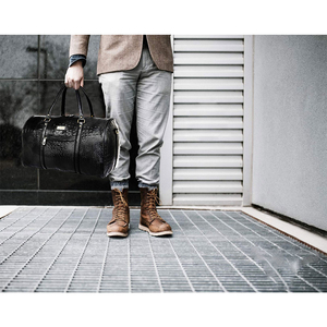 Men's <b>women</b> Travelling Luggage <b>Bag</b> Genuine Leather Duffle <b>Bags</b> <b>for</b> Business Travel Trip - Product Image 5
