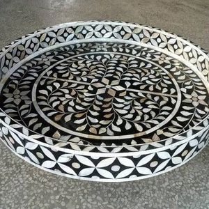 Bandeja de servicio de nácar de lujo de la mejor calidad para servir la comida del desayuno para uso hecho a mano y en utensilios de cocina 2024 - Product Image 3