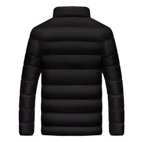 Veste matelassée à capuche en coton rembourré coupe-vent neuve, col montant, décontractée, épaisse, hiver, logo personnalisé, design frontal - Product Image 4