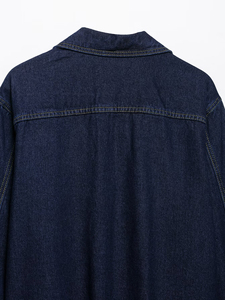 Premium Design femmes Vintage à manches longues pulls col en v Denim veste manteau avec poches vêtements d'extérieur décontractés pour femme - Product Image 5