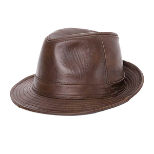 Sombrero de cuero de vaca de alta calidad para hombre, sombrero de vaquero de moda para adultos, sombreros para montar a caballo - Product Image 3