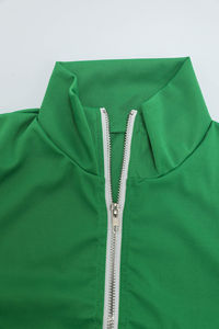 Chándal transpirable para mujer, chaqueta con cremallera de secado rápido de 2 piezas, pantalones cortos, trajes de lujo, conjunto ligero cortavientos, chándal - Product Image 3