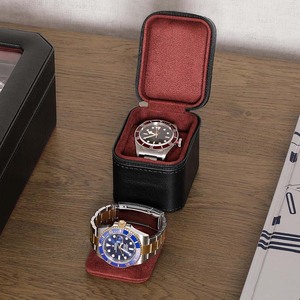 กล่องใส่นาฬิกาเดี่ยวแบบพกพา คุณภาพสูง ปรับแต่งได้ ผลิตจากหนัง PU ขนาดกะทัดรัด พร้อมภายในบุไมโครสuede - Product Image 2