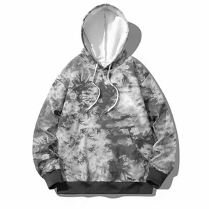 Vente en gros de sweatshirt à capuche hiver qualité supérieure décontractée Hip Pop teinture pour homme sweatshirt à capuche mode lourde et surdimensionnée pour homme - Product Image 5