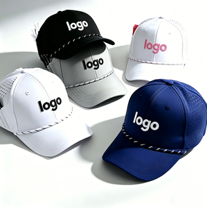 Gorra de Béisbol Gris Claro de 5 Paneles con Bolsillo para Tees de Golf, Logotipo Bordado, Cierre Magnético, Unisex, Primavera Verano, Casual, Deportiva, para Exteriores - Product Image 2