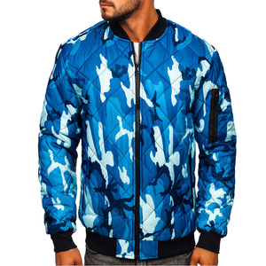 2025 <b>Men's</b> Winter Stand Bomber <b>Jacket</b> Waterproof Windproof Breathable Eco-Friendly <b>Long</b> Sleeve Custom Color Autumn Outerwear - Product Image 1