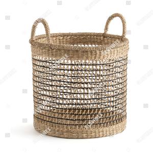 Gran oferta, cesta de almacenamiento tejida a mano de algas marinas duraderas, estilo Natural, decoración del hogar, personalizable - Product Image 2