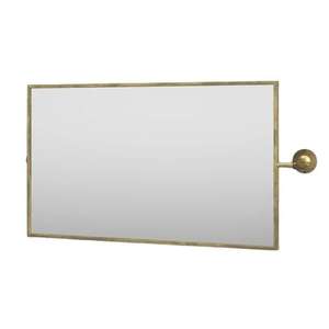 Miroir mural en métal en forme de cœur, couleur argent, décoratif pour la maison, l'hôtel, la chambre à coucher, la salle de bain, miroir mural suspendu - Product Image 6