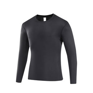 Nouveau T-shirt de compression à manches longues pour homme, uni, de haute qualité, pour la salle de sport, le fitness, la course à pied, anti-UV, écologique - Product Image 3