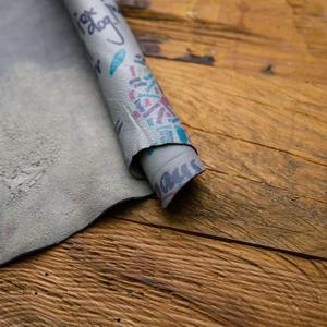 Cuir de vachette tanné au chrome blanc Produits en cuir de 1 à 12 pieds carrés avec motif unique. - Product Image 5