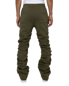 Ropa de calle de alta calidad, pantalones de chándal apilados de cuero para hombres con tela de lona, diseño transpirable y múltiples bolsillos - Product Image 4