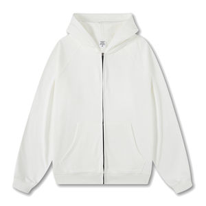 Sudaderas con capucha con cremallera completa 180ct Zip Solid Sudaderas con capucha y sudaderas con capucha de diseñador en relieve Sudaderas con capucha para hombres - Product Image 1