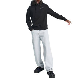 Sweat-shirts pour hommes surdimensionnés en gros, personnalisés, 350 g, poids lourd, respirants, en molleton, à manches longues, coupe ample, style décontracté - Product Image 1