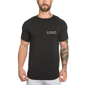 T-shirt raglan à manches courtes de gym personnalisé décontracté 100% maillot de polyester 200 grammes de poids avec conception de motif Service OEM disponible - Product Image 1