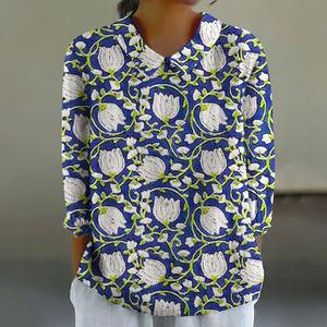 Blusa elegante para mujer Top 2024 primavera otoño traje a rayas en contraste cuello camisa de manga larga Oficina señora cárdigan blusas - Product Image 6