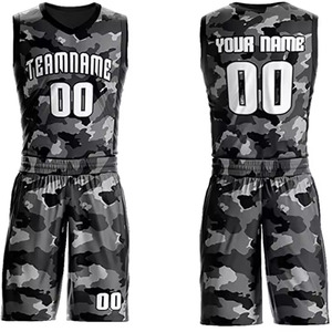 Ensemble de maillots de basket-ball personnalisés pour hommes et adultes, uniforme d'entraînement de basket-ball uni avec logo imprimé par sublimation respirante - Product Image 6