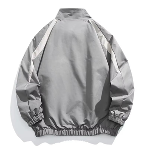 Veste universitaire pour homme Hip Hop, style streetwear, lettres noires, coupe-vent en toile imperméable, veste bomber d'hiver fine, taille XS - Product Image 5