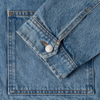 Veste en jean élégante pour homme, vêtement décontracté moderne, col rabattu, manches longues, vêtement d'extérieur avec poignets ajustables pour un usage quotidien
