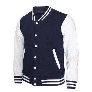 แจ็กเก็ตหนังแท้สำหรับผู้ชายสีดำมีสีแดงพิมพ์โลโก้ Collegeballjacket สำหรับผู้ชาย - Product Image 1
