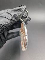 Colgante brillante de plata de ley 925 chapado en rodio con diamante moissanita VVS de alto brillo para uso unisex.
