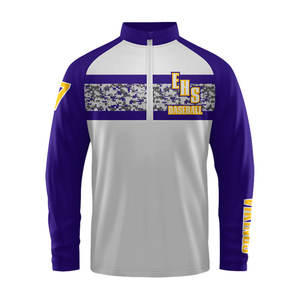 Chaqueta Premium para Hombre con Cierre de Cremallera de un Cuarto, Tejido que Absorbe la Humedad, Ajuste Ligero y Elástico, Diseños Transpirables y Cómodos - Product Image 1