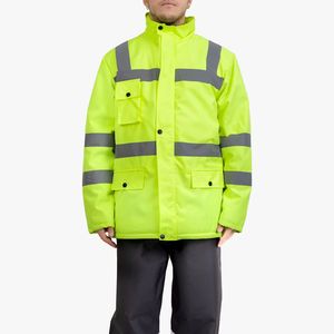 High Visibility Breathable Comfortable Workwear Vest Reflective <b>Strips</b> Customizable Jacket Logo Bulk Supply - Product Image 1