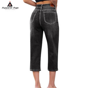 Capris para Mujer Hechos en Fábrica, Venta al Por Mayor, Precio Razonable, Jeans Capris de la Mejor Calidad para Mujer - Product Image 2