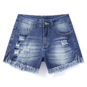 Comfortable Low <b>Waist</b> Women's Denim <b>Jeans</b> Shorts Customized Work for Girls Breathable and Factory Cheap Price - Product Image 1