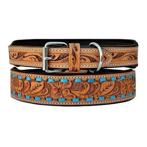 Collares de cuero de alta resistencia para perros grandes, diseño simple y lujoso, para perros pequeños y grandes, duraderos, transpirables y ecológicos. - Product Image 1