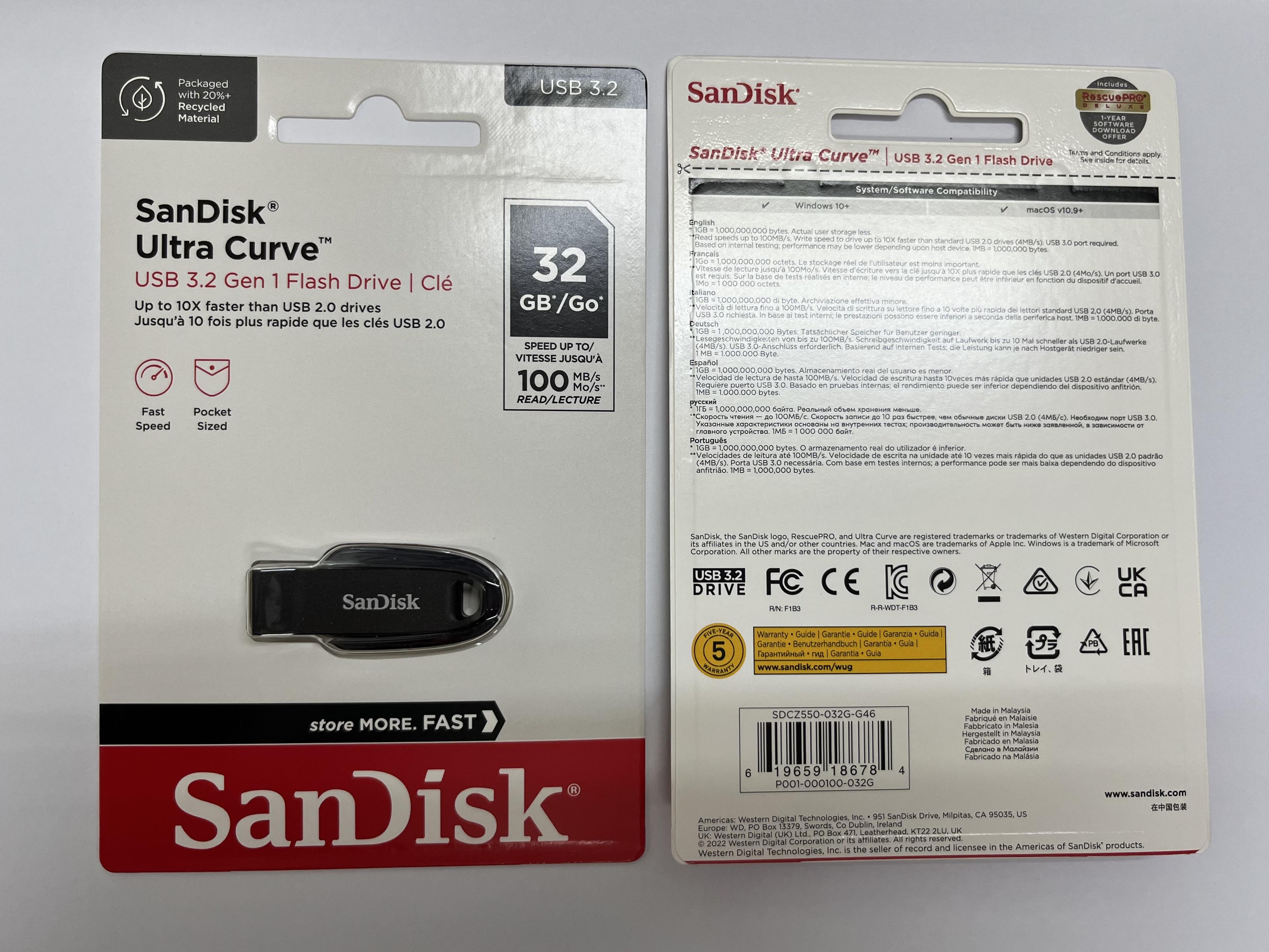 100% Original Sandisk Curve USB 3.2 Flash Drive 100MB/s SDCZ550| Alibaba.com