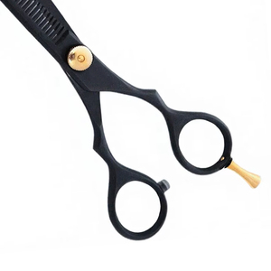 Ciseaux à effiler les cheveux en acier inoxydable, pour droitiers, légers, professionnels, outil de salon de coiffure, fabriqués au Pakistan - Product Image 4