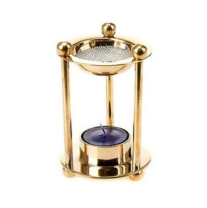 Brûleur d'encens religieux en métal doré poli, taille et forme personnalisées, en laiton/bois, pour accessoires de décoration intérieure - Product Image 4